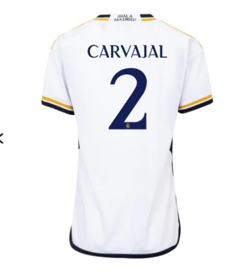 Real Madrid Daniel Carvajal #2 Replika Hjemmebanetrøje Dame 2023-24 Kortærmet